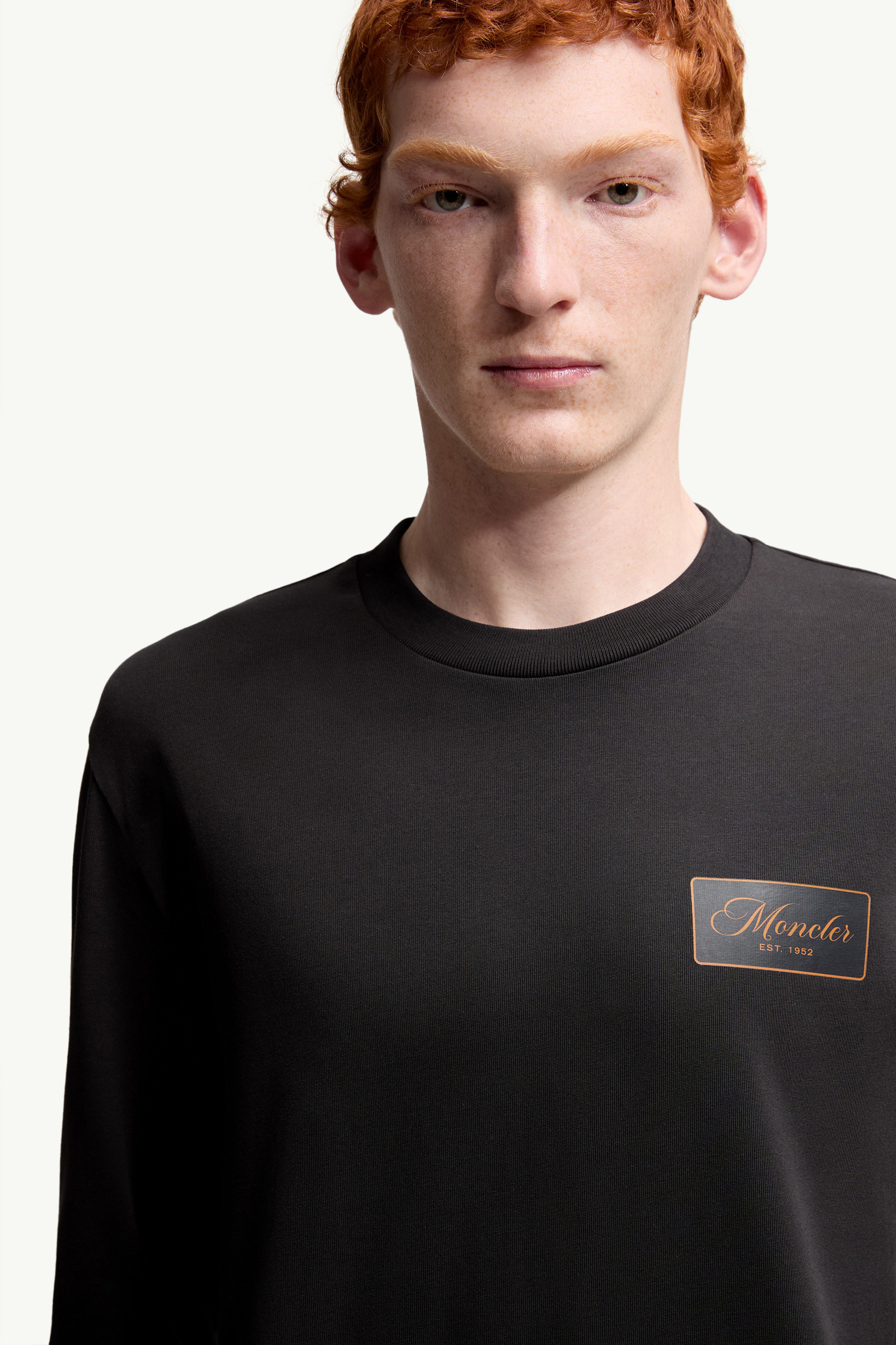 Cartoon Logos Long Sleeve Cotton T-Shirt - 7