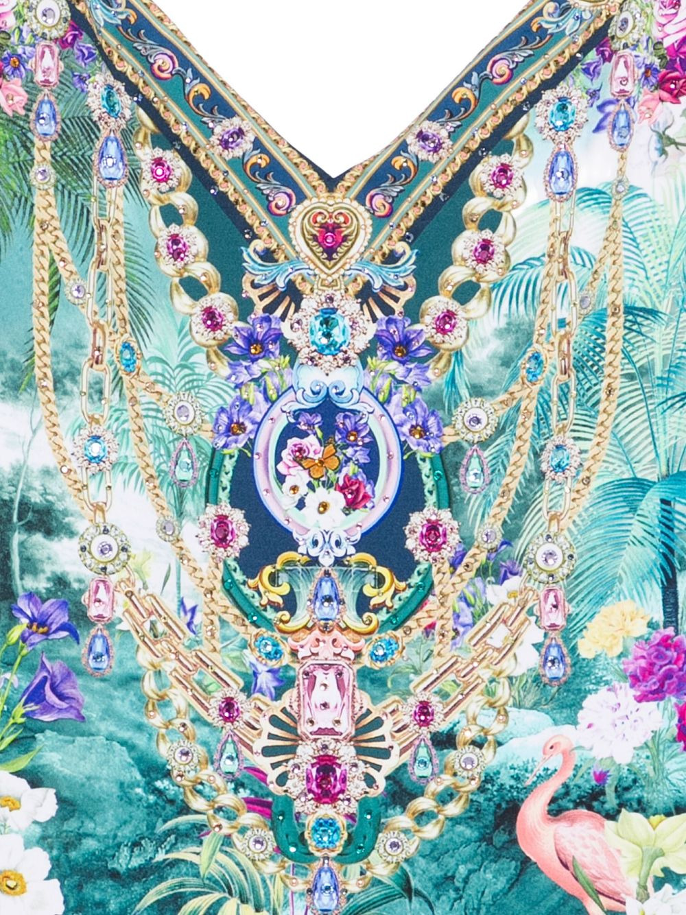 jewel-embellished swimsuit - 3