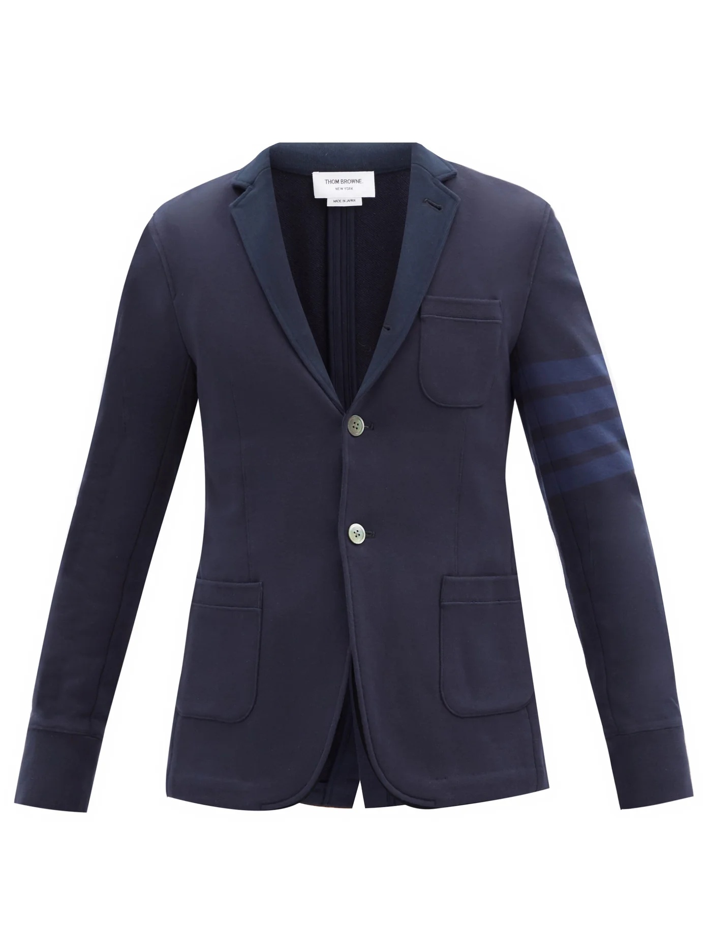 Single-breasted cotton sports blazer - 1