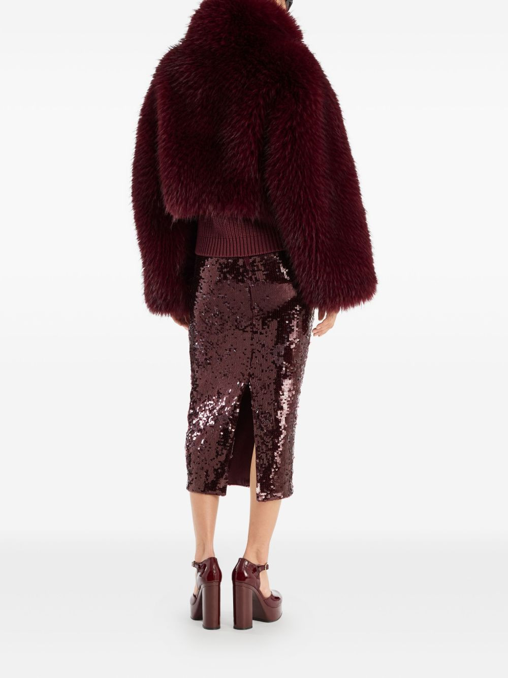 sequin-embellished skirt - 3