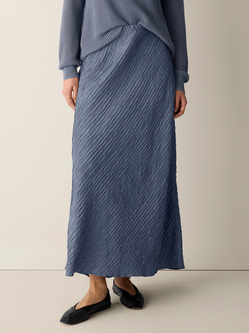 Textured Silk Jacquard Bias Skirt 3