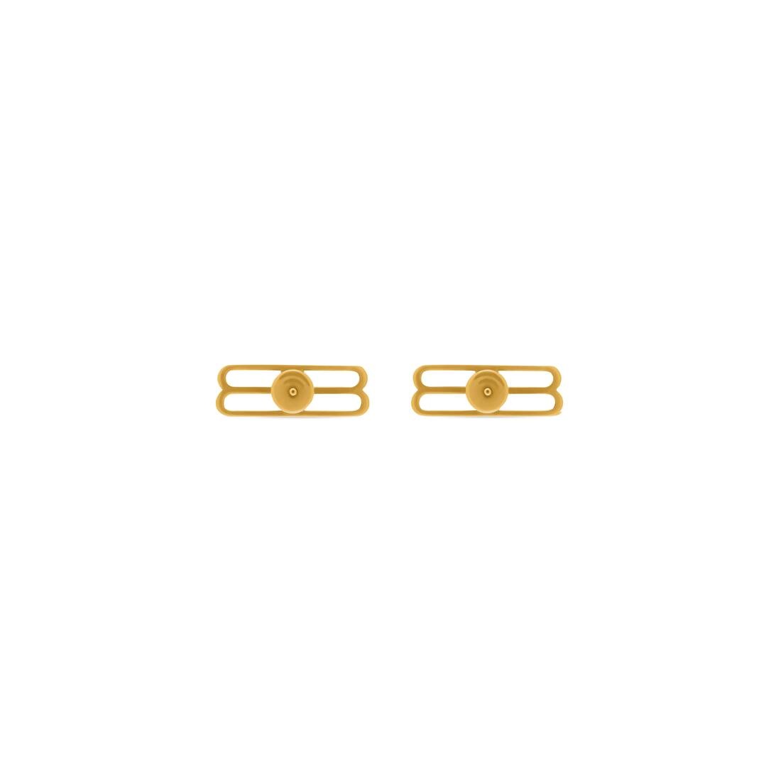 Women's Bb Icon Earrings in Gold - 2