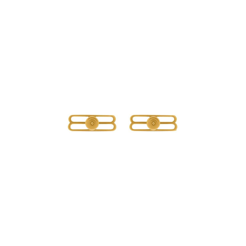 BALENCIAGA Women's Bb Icon Earrings in Gold outlook
