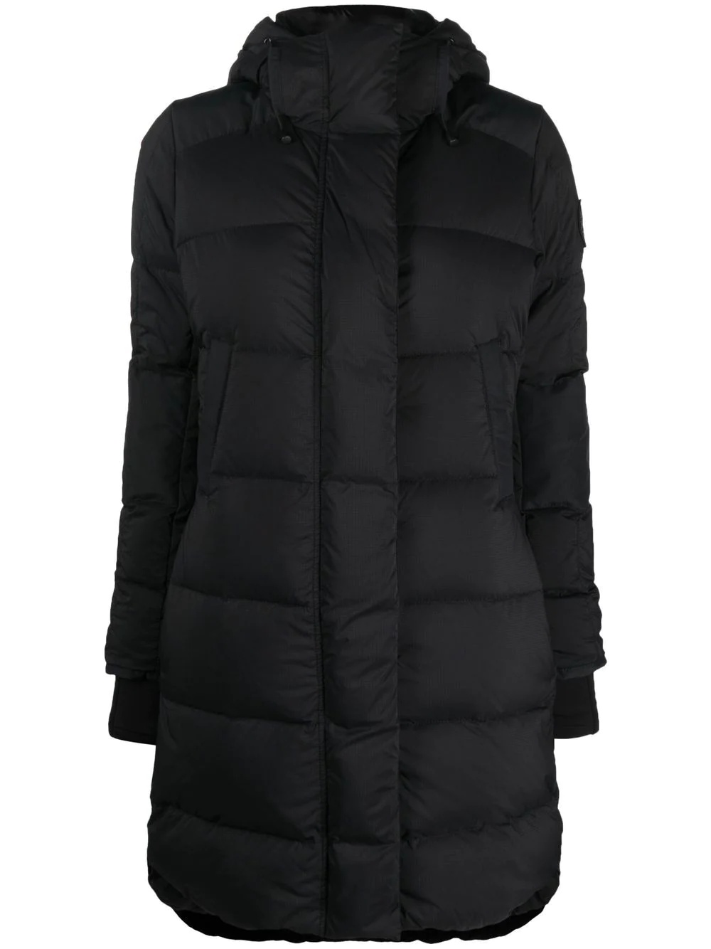 padded hooded coat - 1