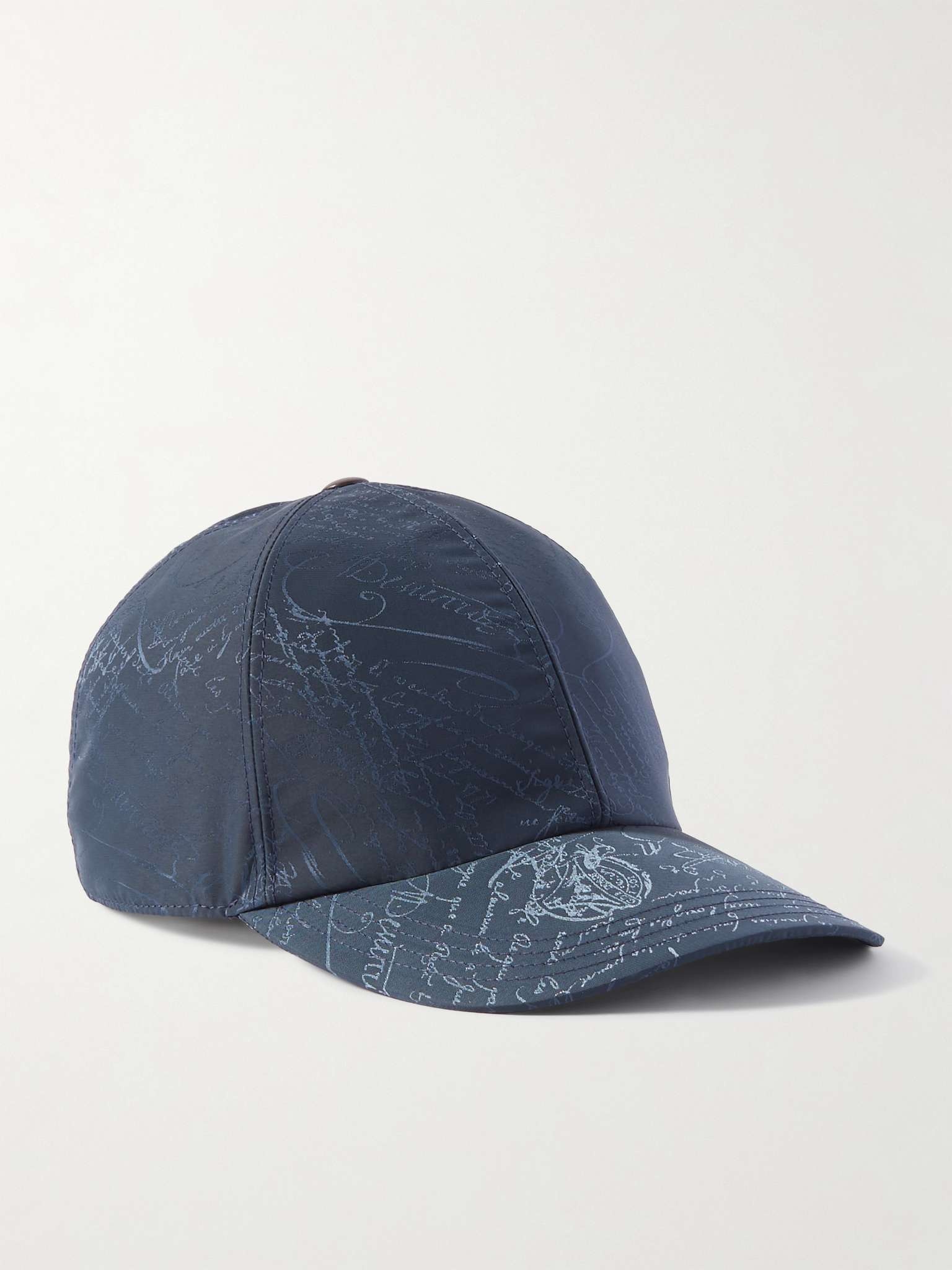 Scritto-Jacquard Twill Baseball Cap - 1