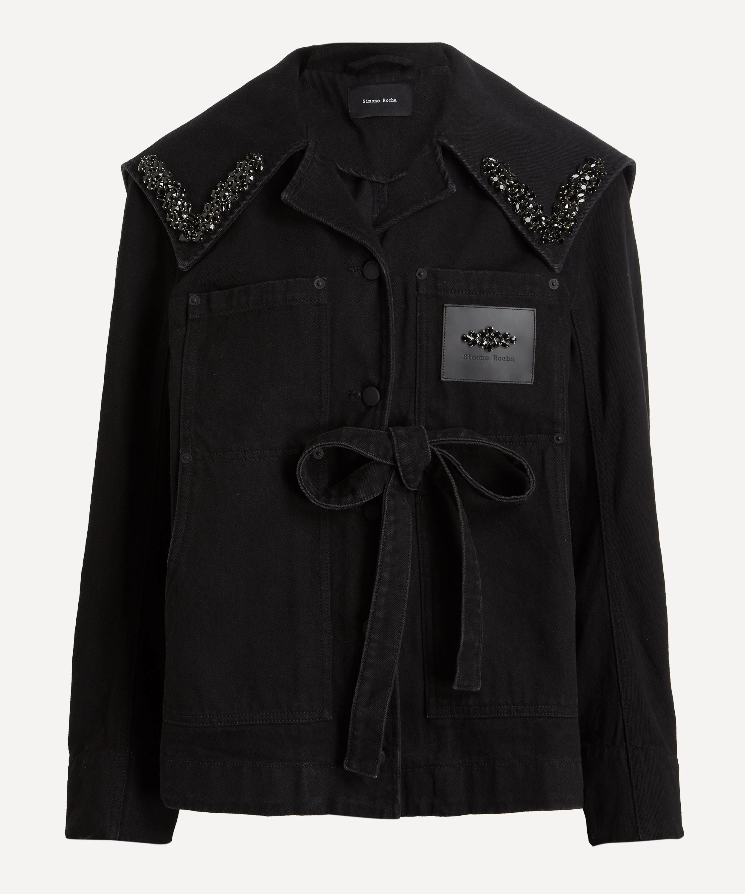 Sailor Collar Workwear Bow Jacket - 1