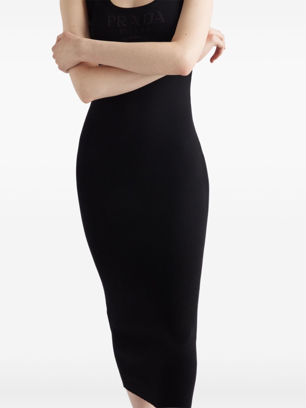 ribbed midi dress - 4