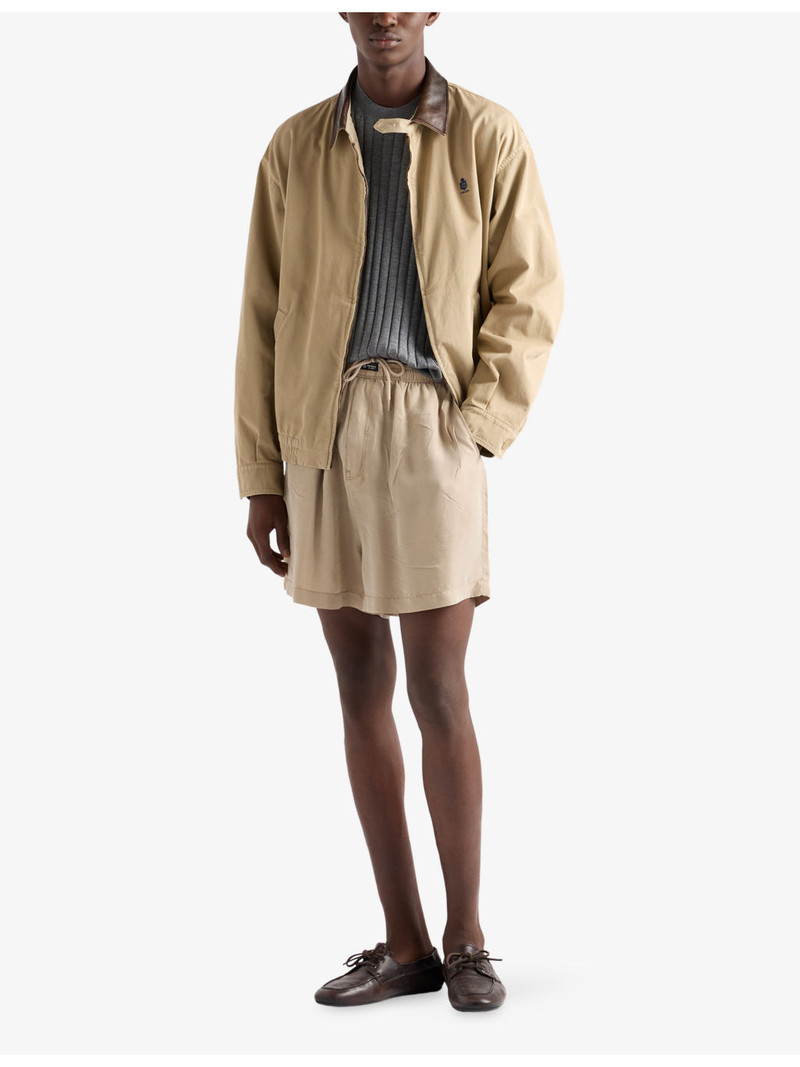 Prada Crewneck Short-Sleeve Cashmere and Silk-Blend Jumper outlook