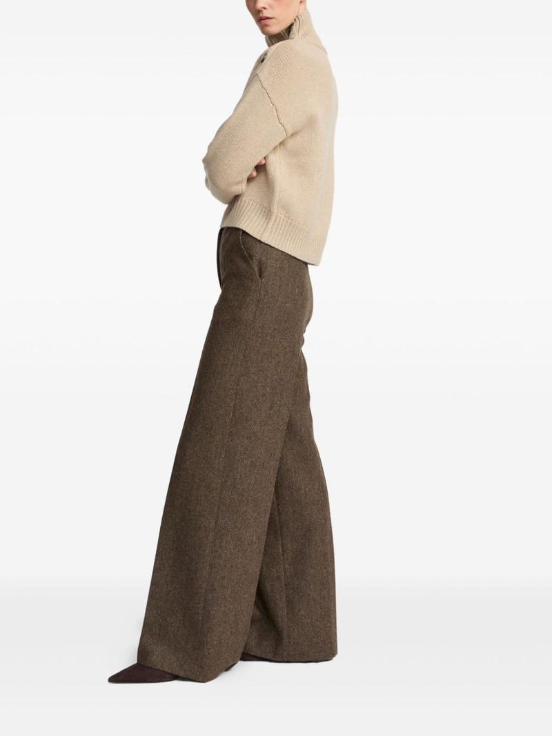 Yves Salomon flannel tailored trousers outlook