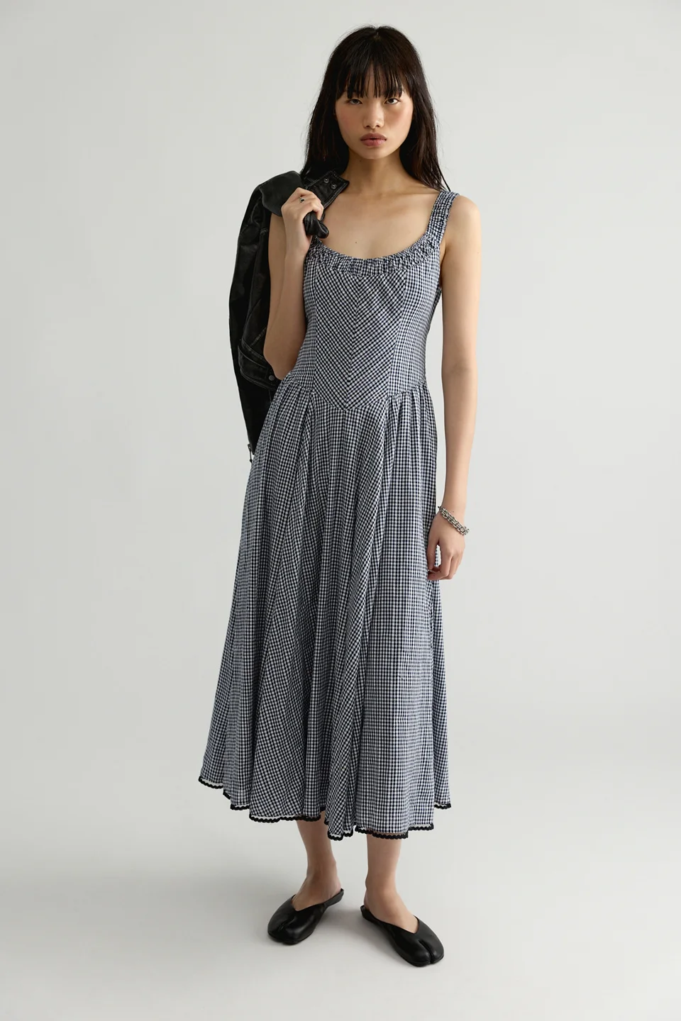 Iris Plaid Midi Dress - 1