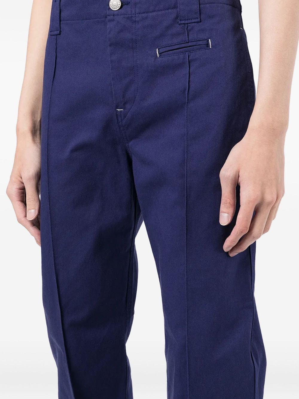 pleated cotton trousers - 5