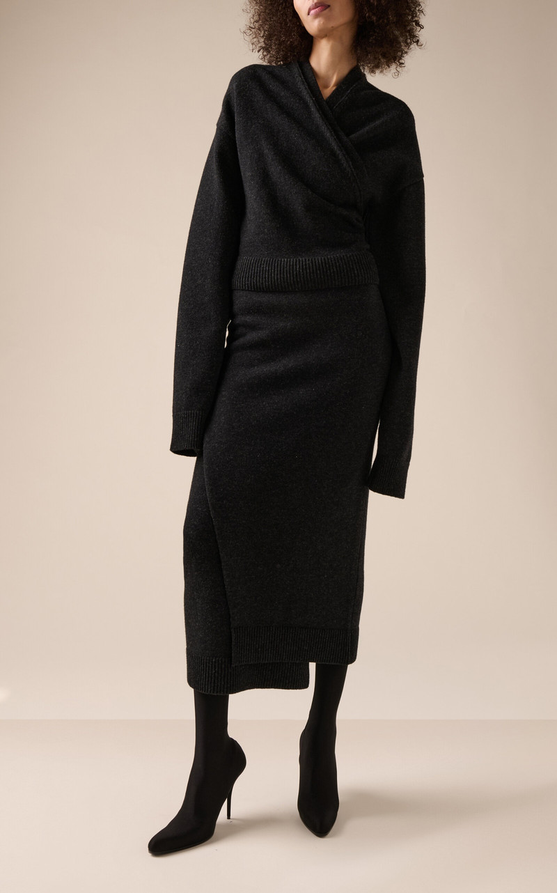 Wool Wrap Sweater grey 3