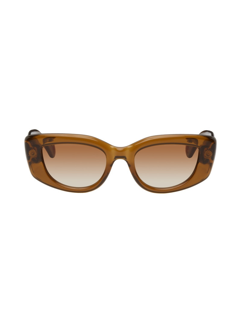Brown Cat-Eye Sunglasses - 1