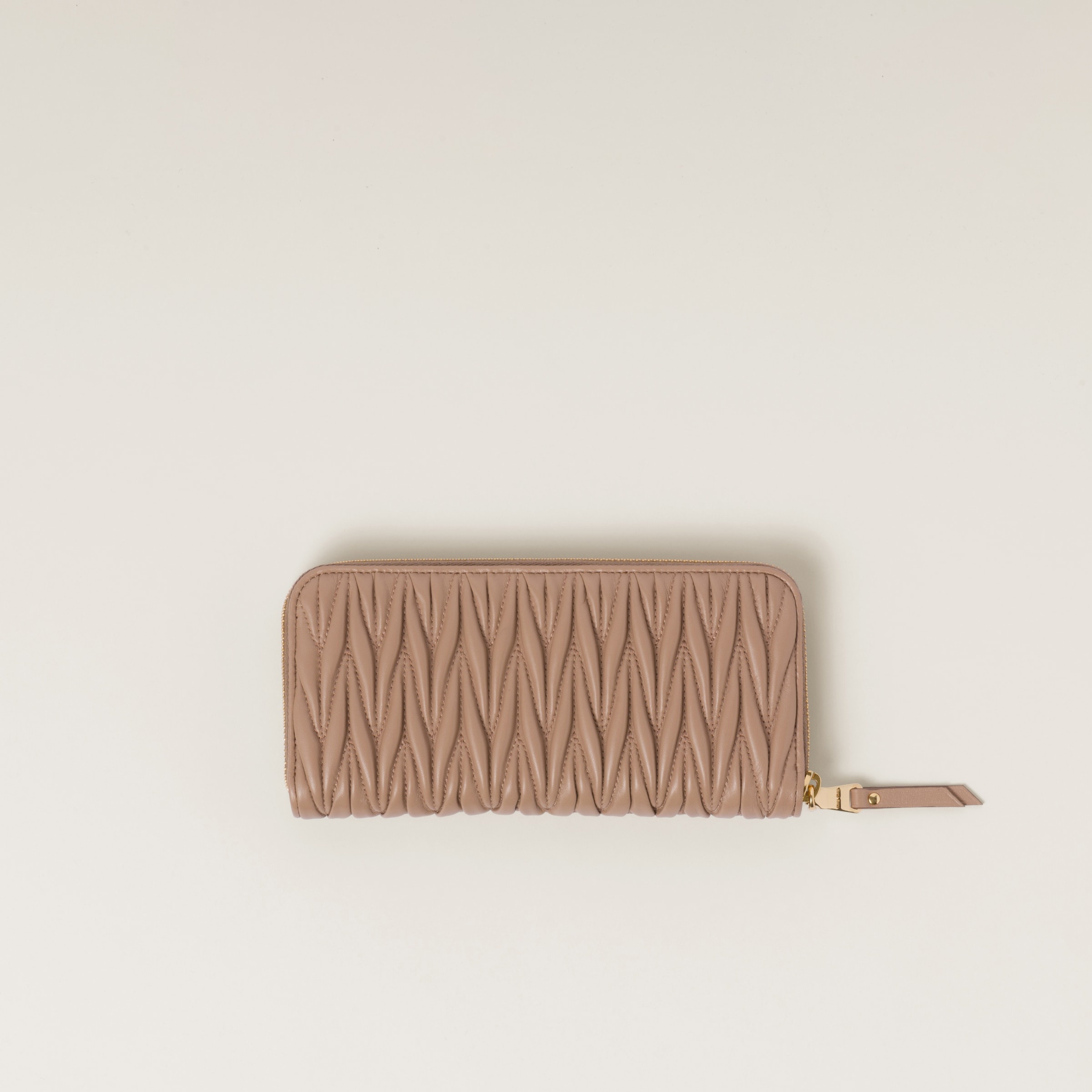 Large matelassé nappa leather wallet - 3