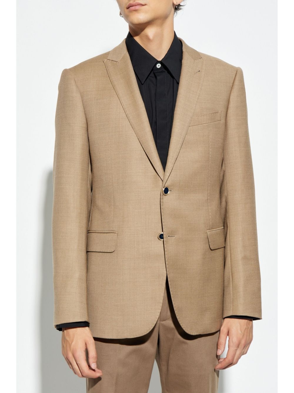 closed lapels buttoned blazer - 3