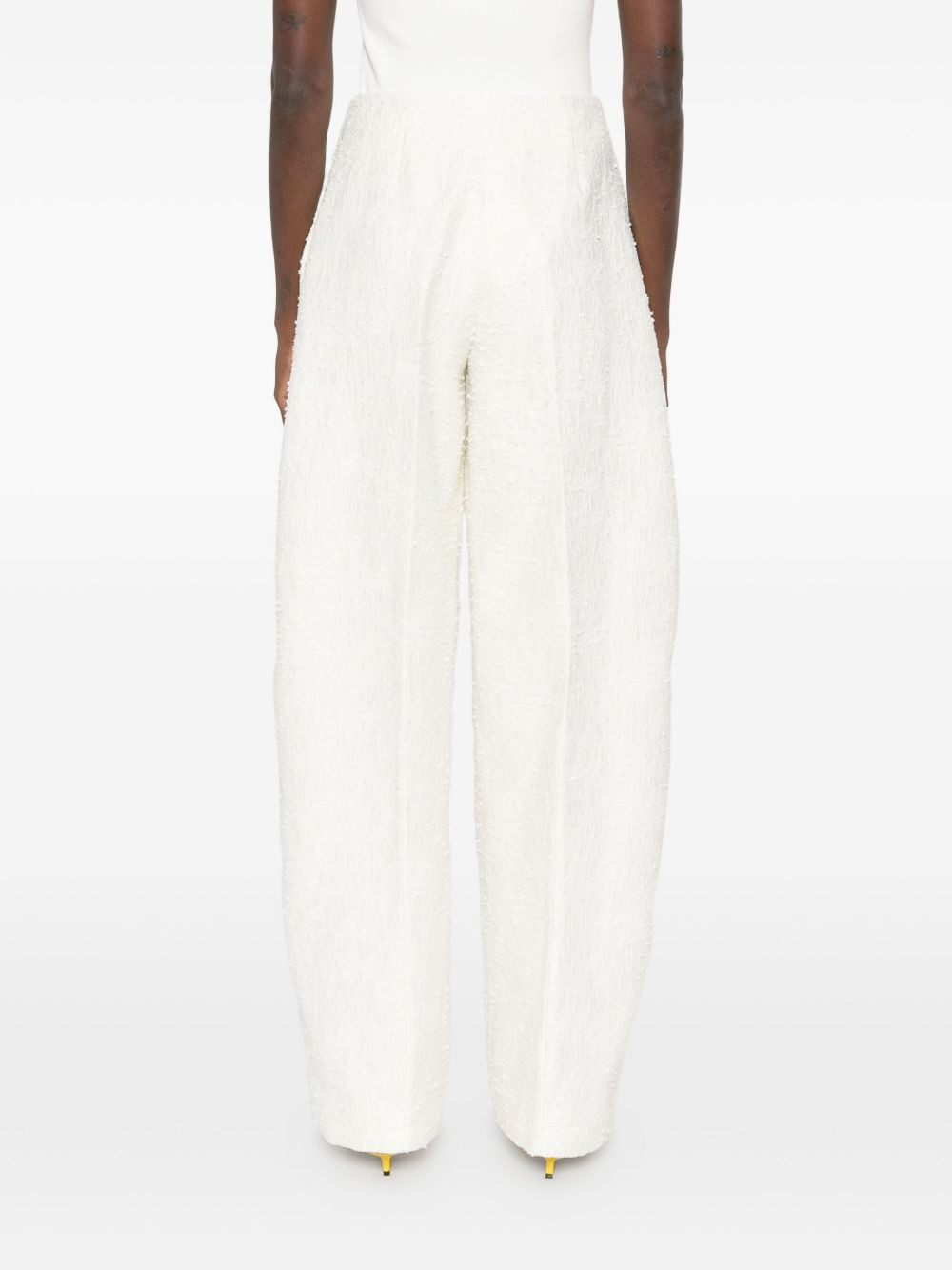 Le Curvo tweed trousers - 4