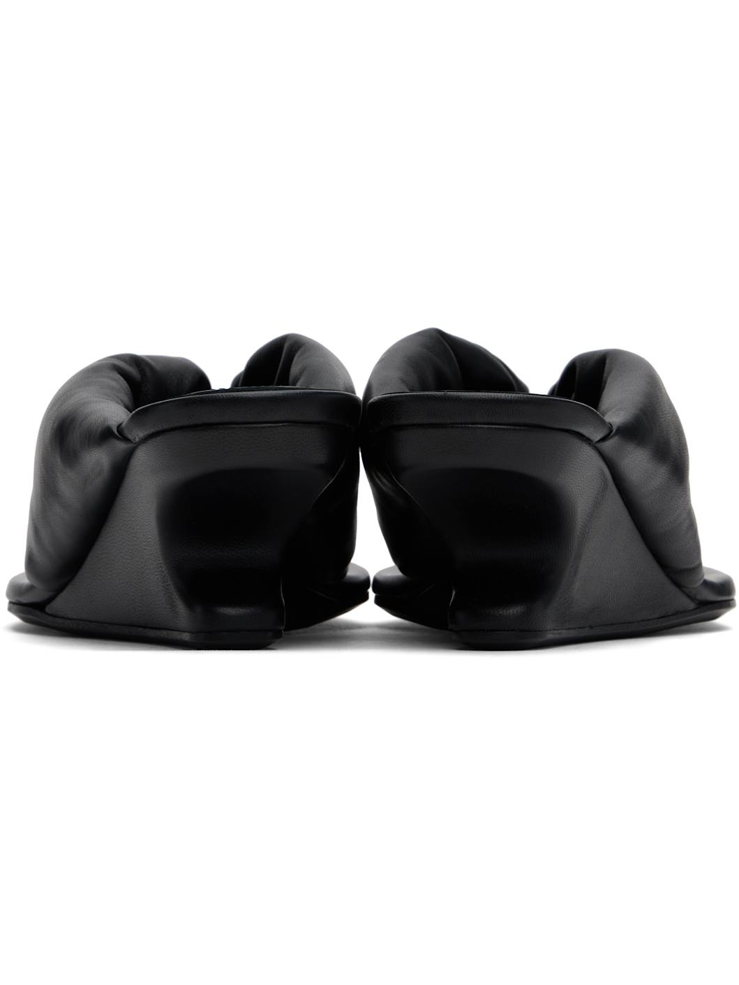 Black Hollywood Thong Cantilever 45 Heeled Sandals - 2