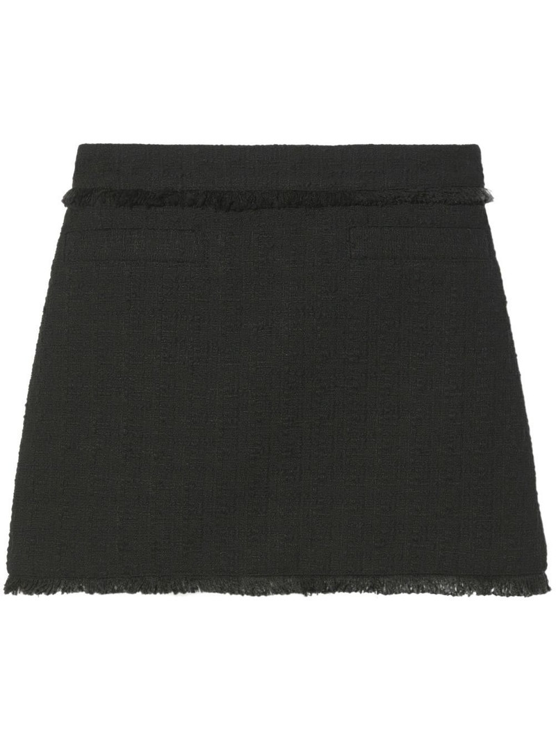 tweed knitted mini skirt 1