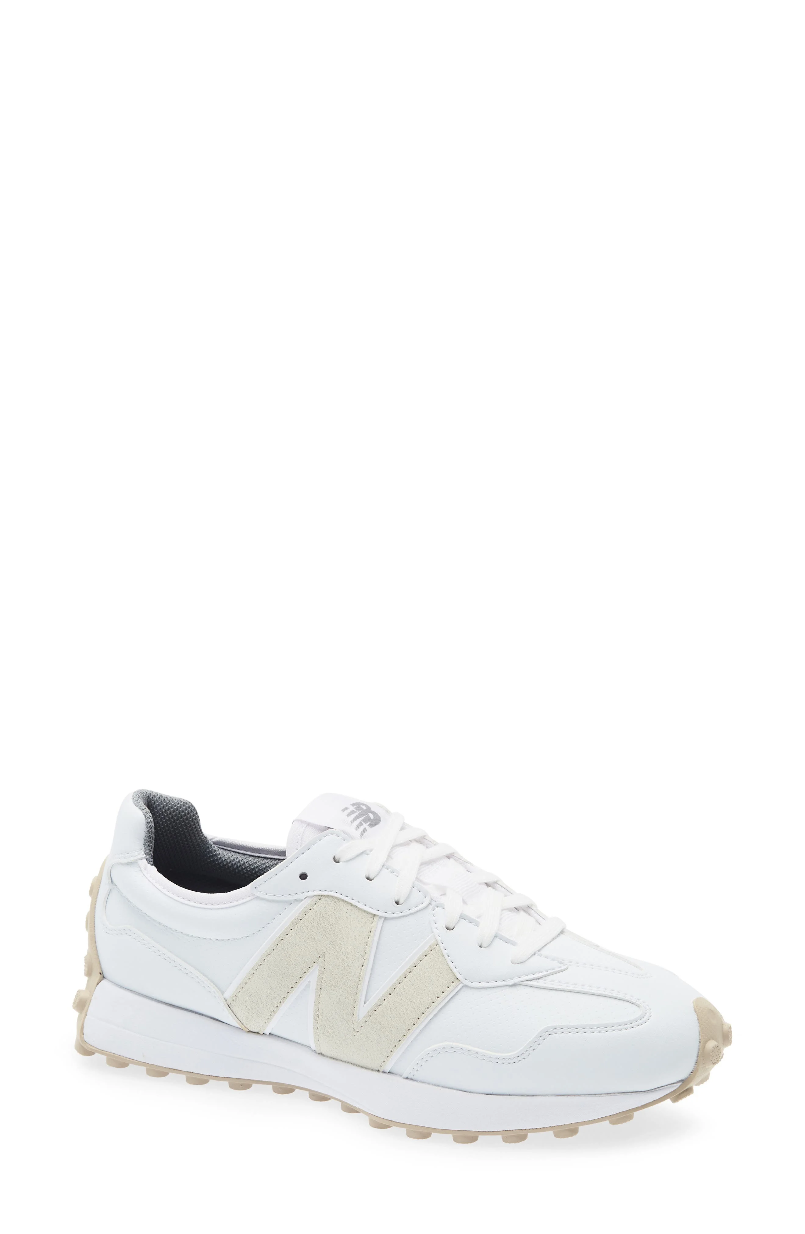 New Balance 327 Waterproof Spikeless Golf Shoe in White Ceramic at Nordstrom - 1