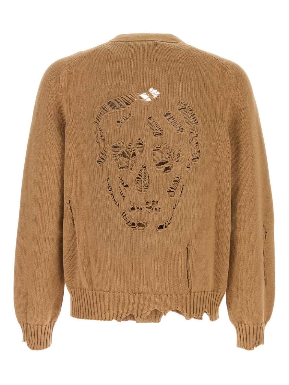 Distressed Skull cardigan - 2