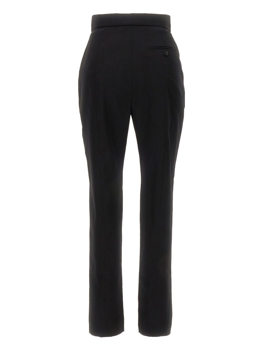 pleated wool tapered trousers - 2