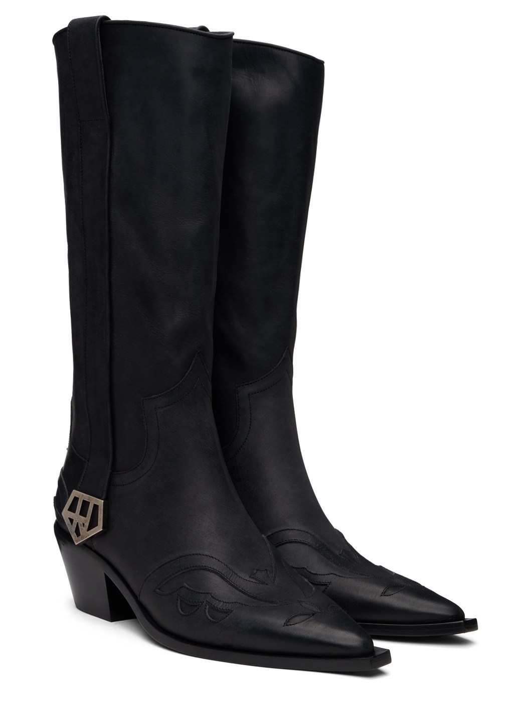 Black Cowboy Boots - 4