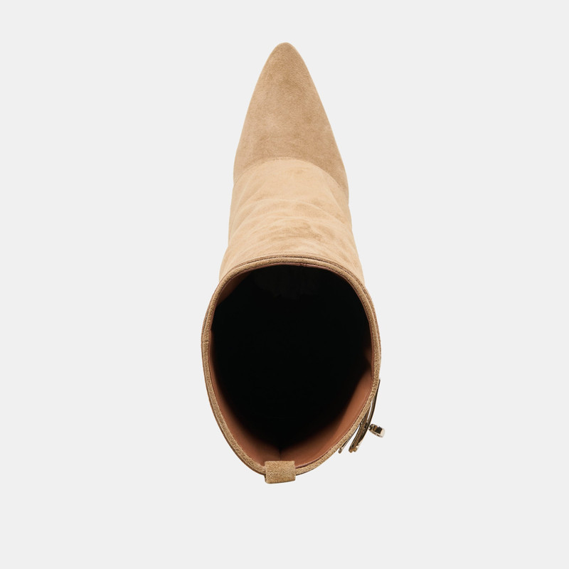 AGGY BOOTS SAND SUEDE 8