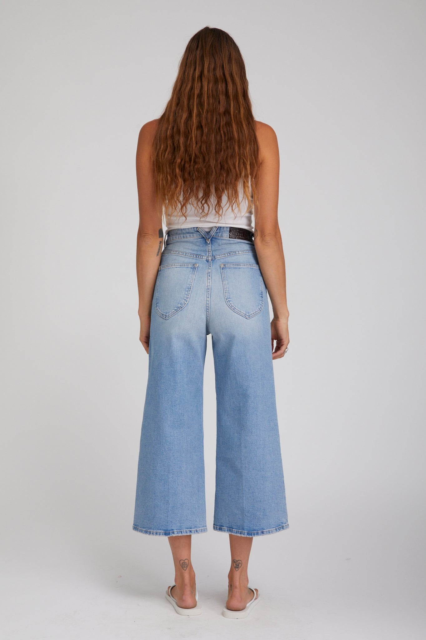 WOOLFE DENIM CULOTTE PANTS - 3