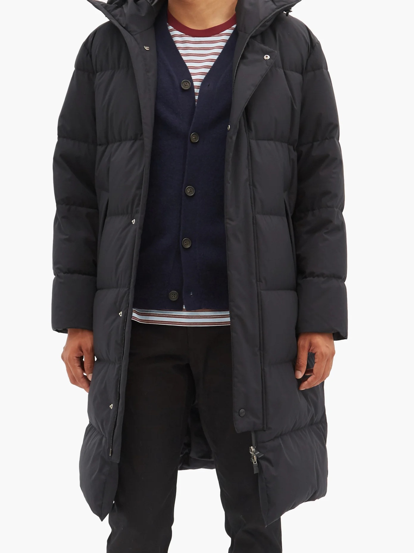 Hooded quilted-shell coat - 2