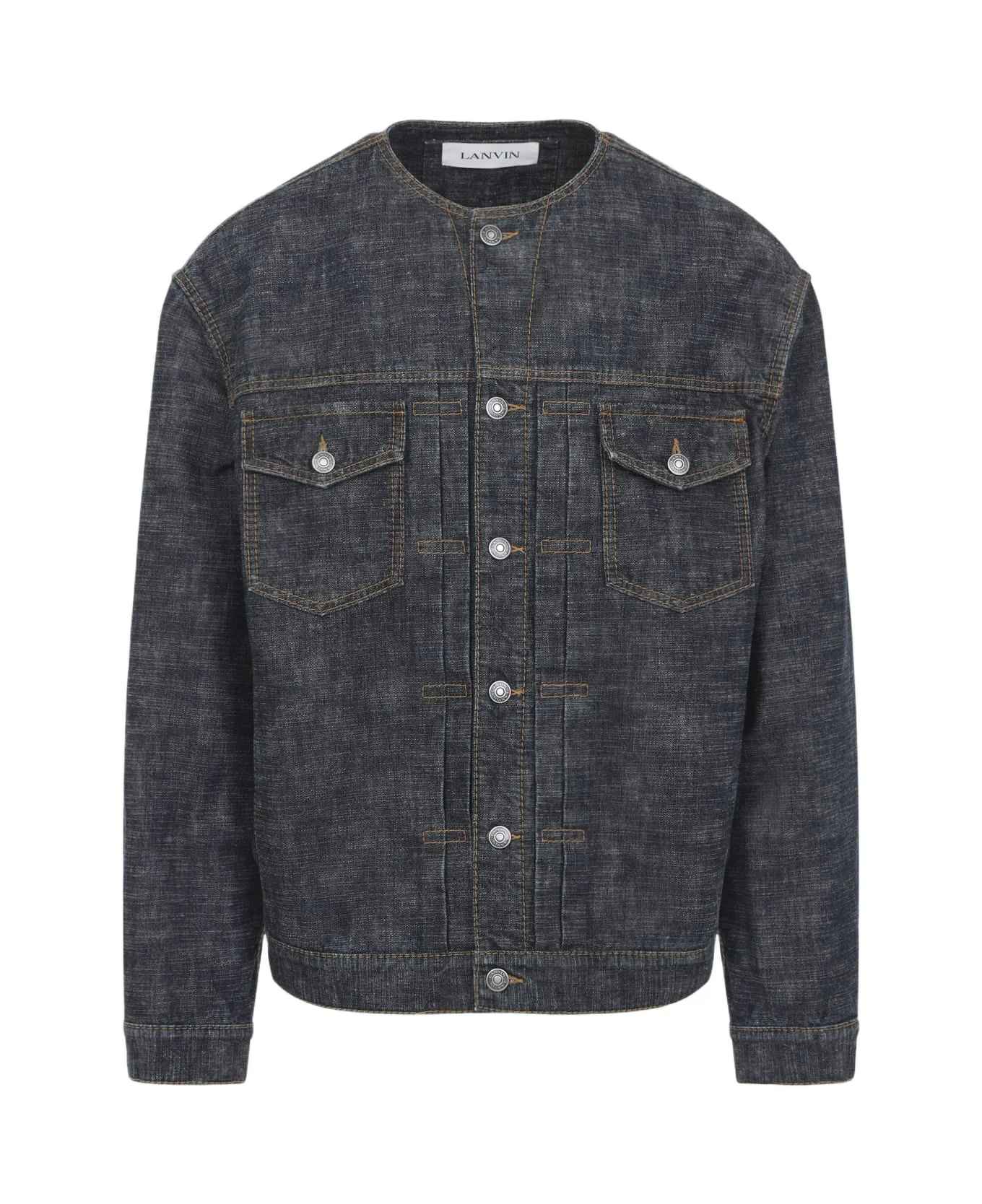 Collarless Jacket - 1