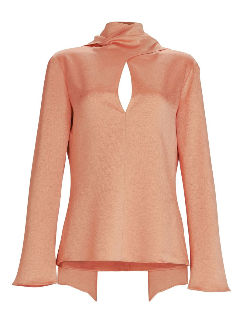 SILVIA TCHERASSI Gaby keyhole-neck blouse outlook