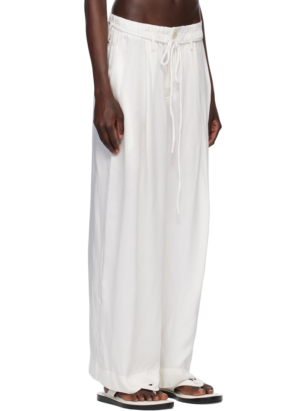 White Sanded Trousers - 2