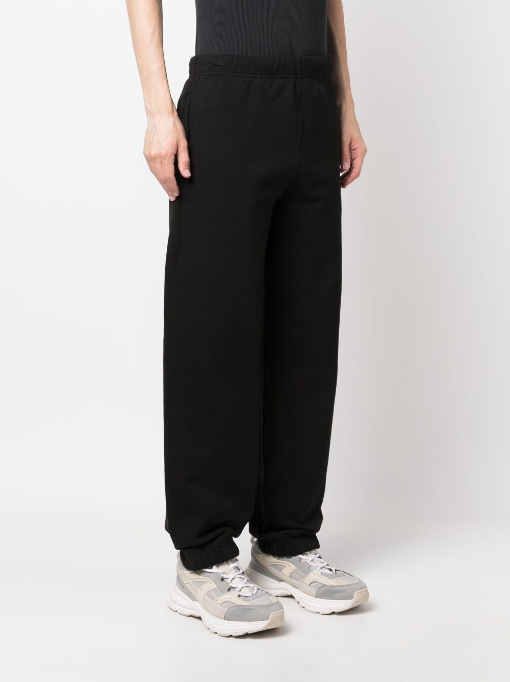 logo-embroidered tapered track pants - 3