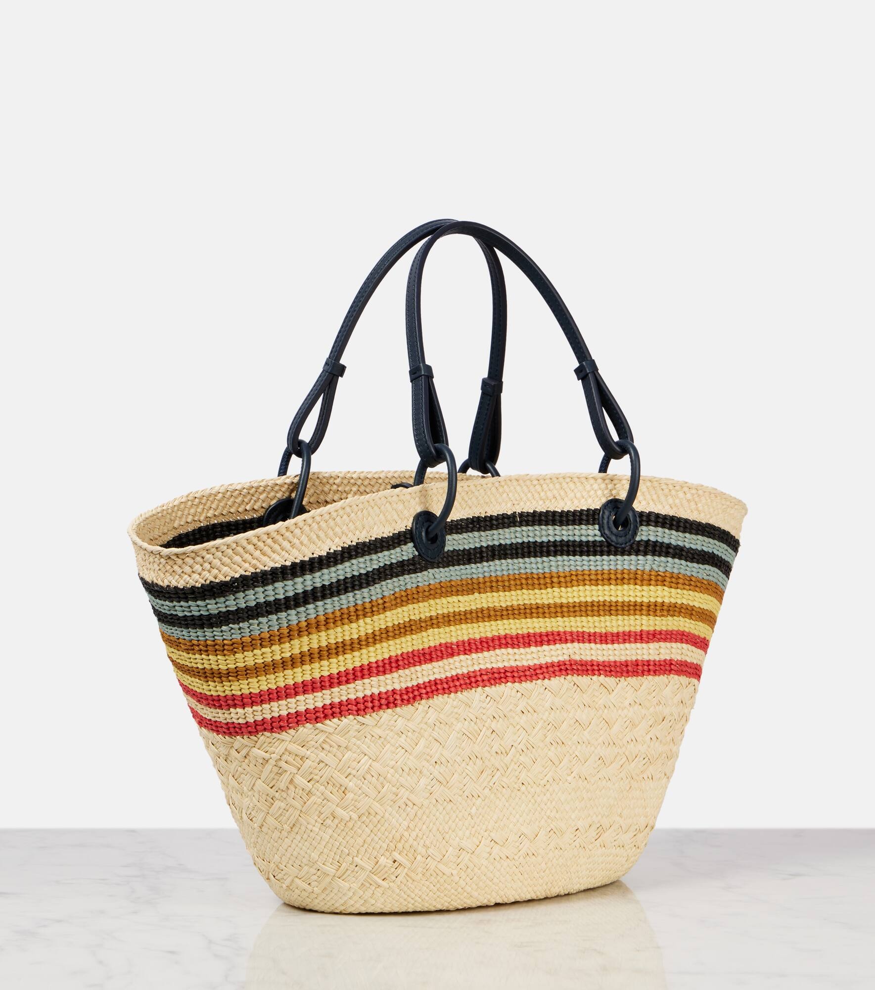 Paula's Ibiza Anagram Medium basket bag - 4