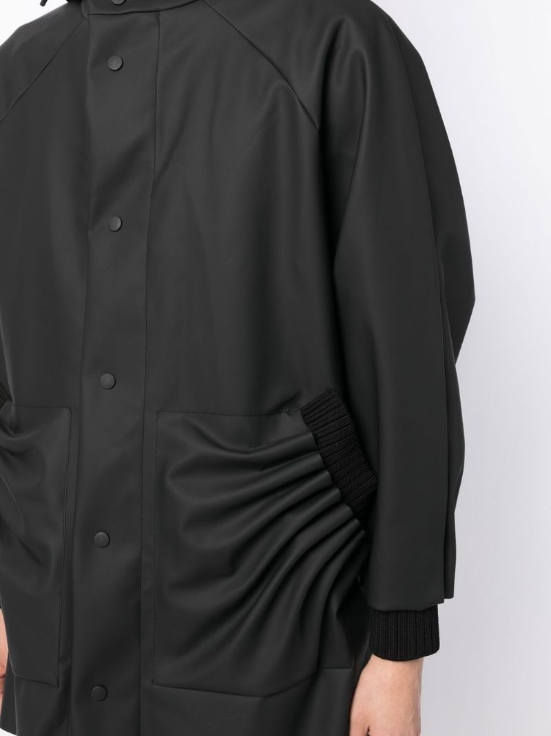 tube pleat rain jacket - 8