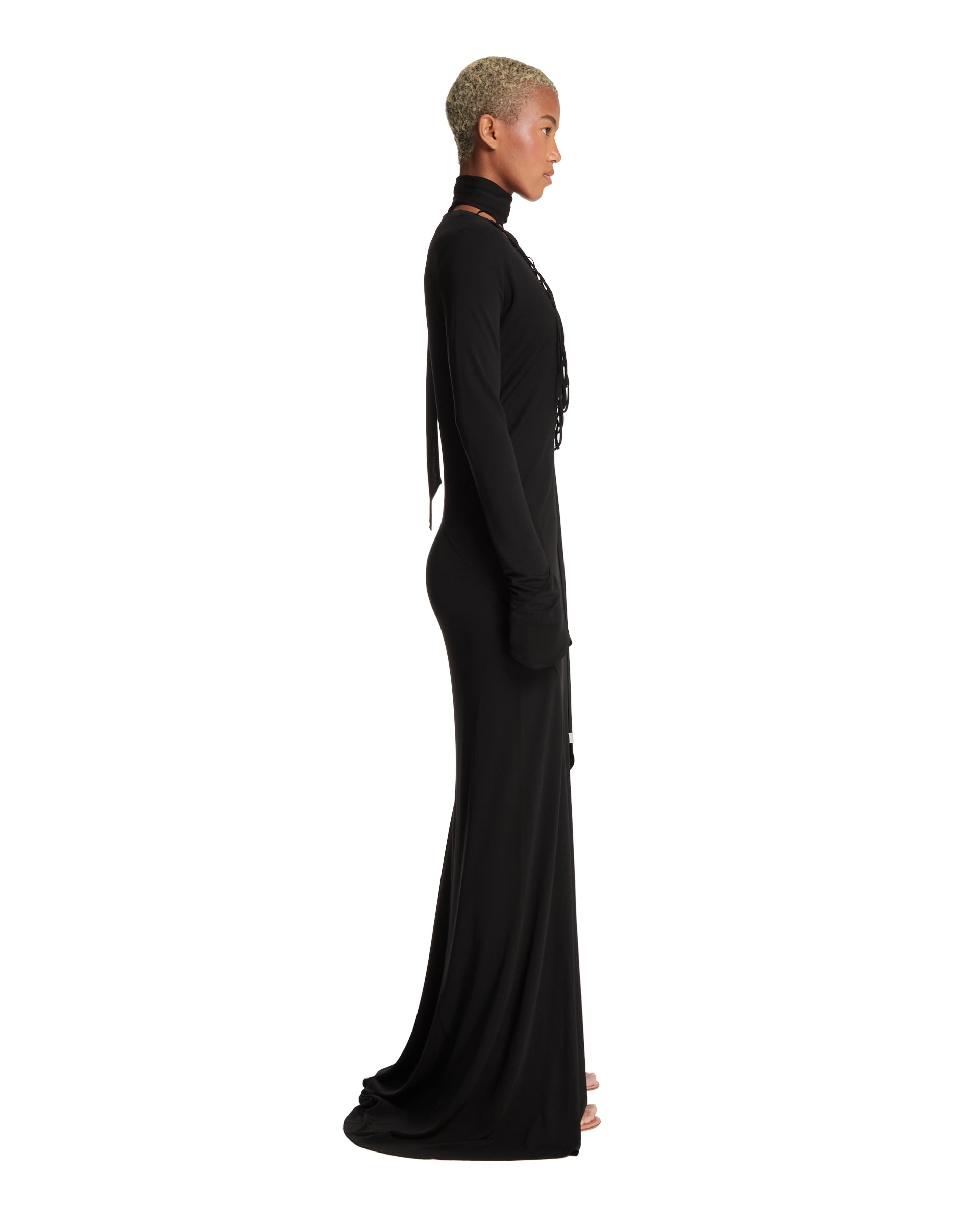 Black Long Dress - 5