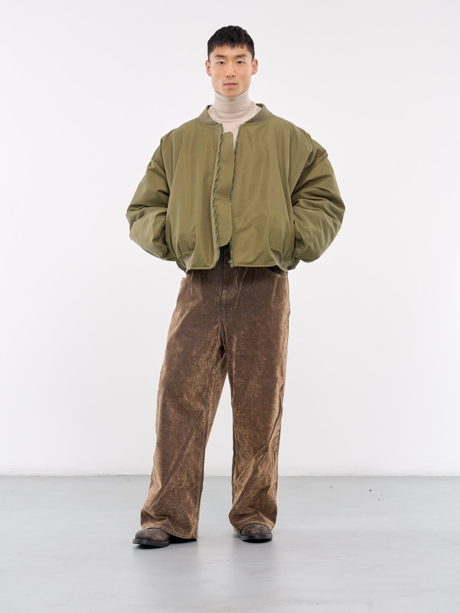 Oversized Padded Bomber Jacket - 6