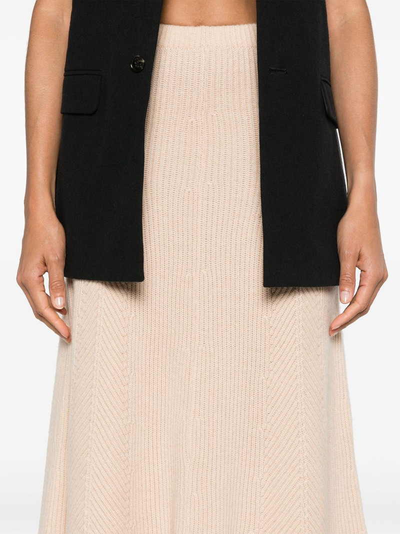 ribbed-knit midi skirt 5