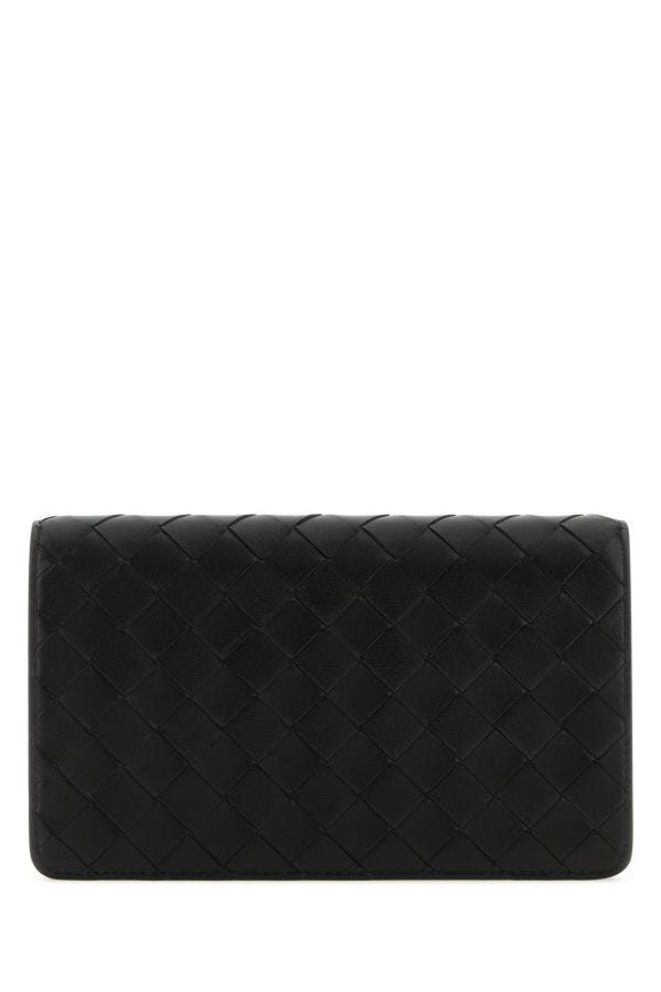 Black nappa leather pouch - 1