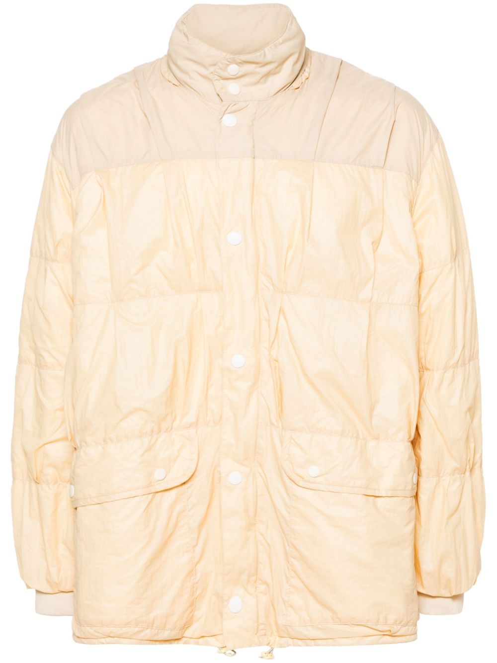 Exhaust panelled puffer jacket - 1