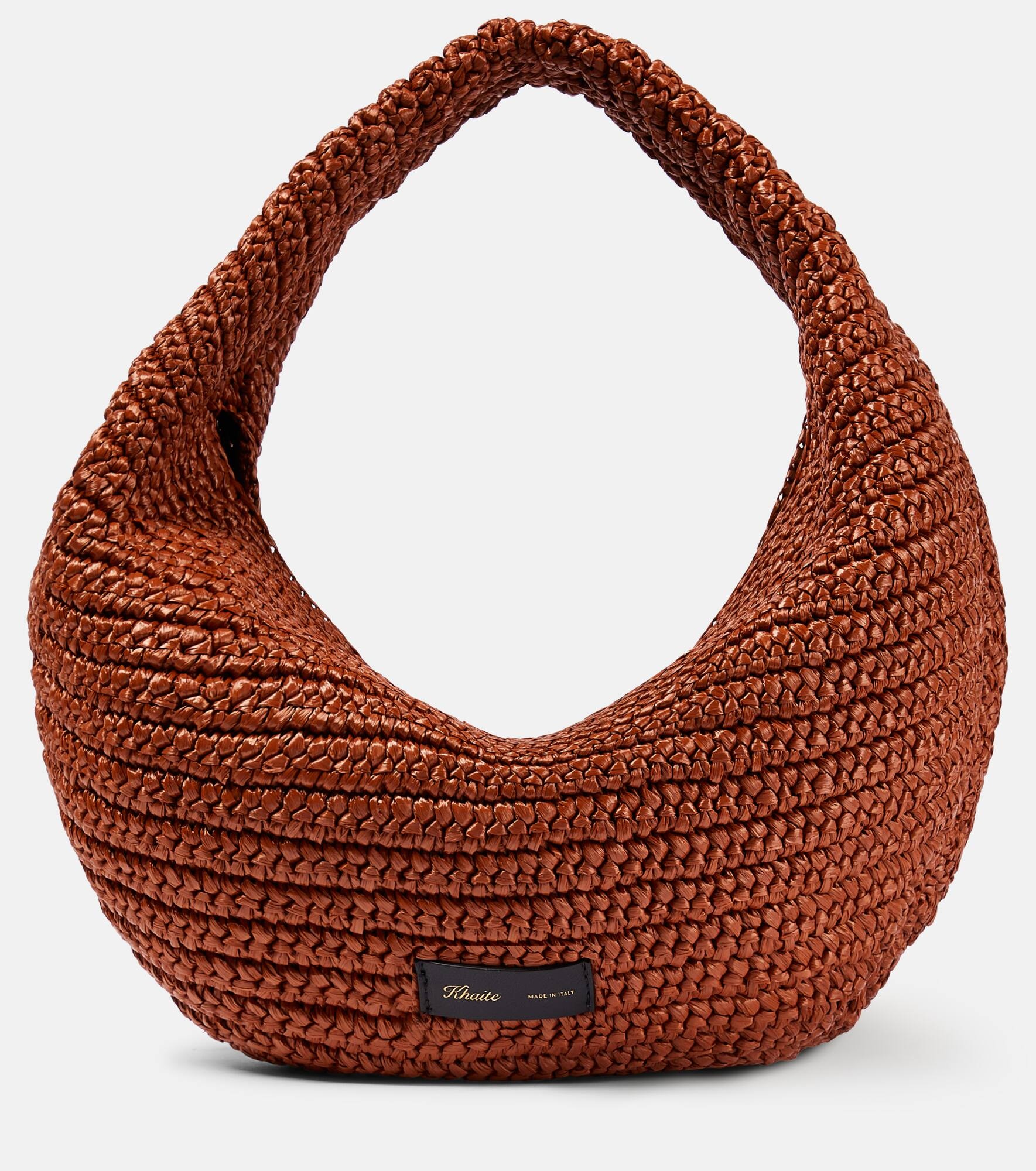 Olivia Medium raffia shoulder bag - 1