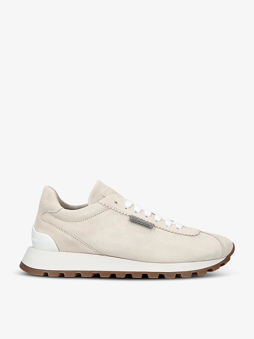 Runner suede low-top trainers - 1