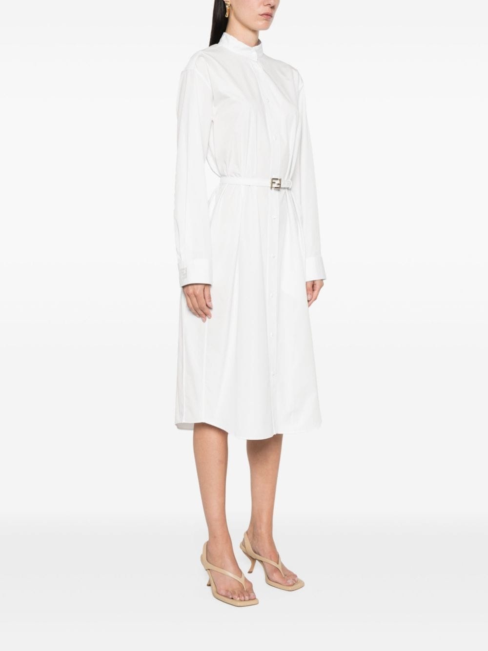 belted shirt dress - 3