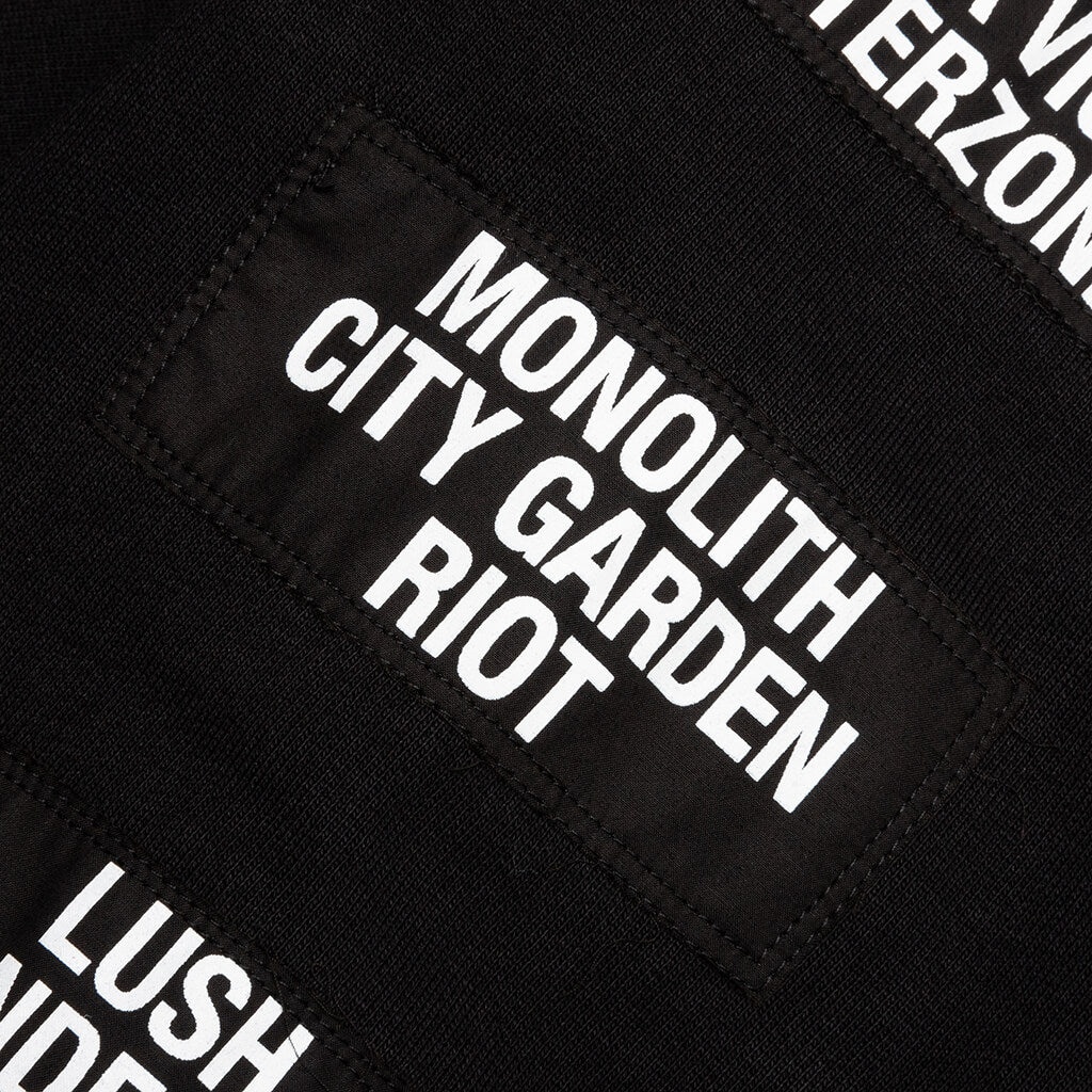 RAF SIMONS TEENAGE DREAMS OVERSIZED HOODIE - BLACK - 4