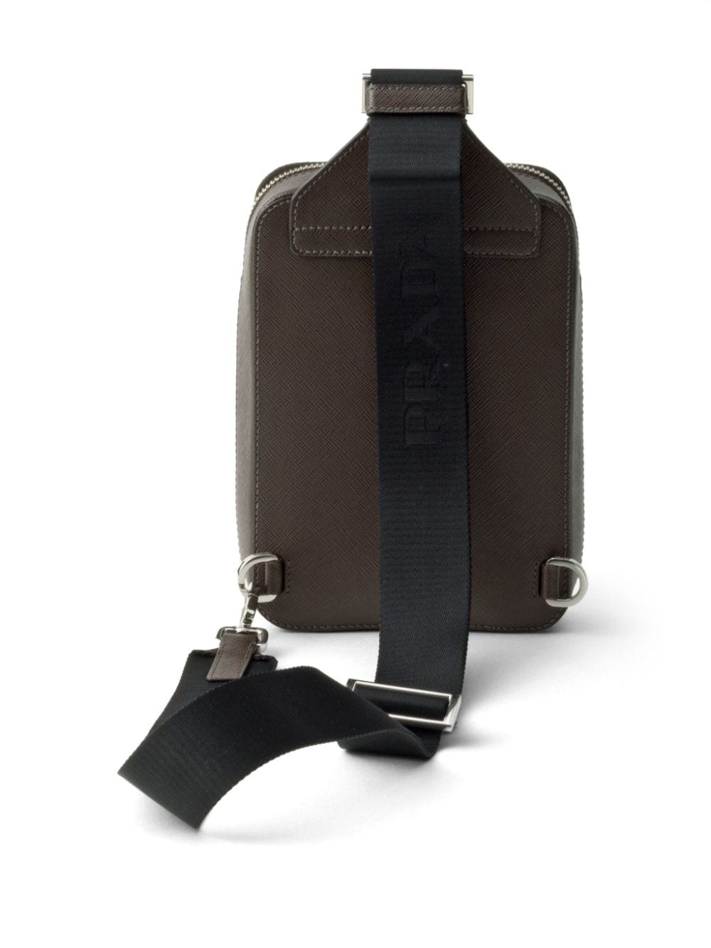 Brique saffiano-leather bag - 4