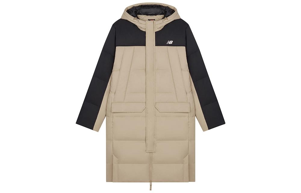 New Balance Winter Long Down Jacket 'Beige Black' AMJ33338-INC - 2