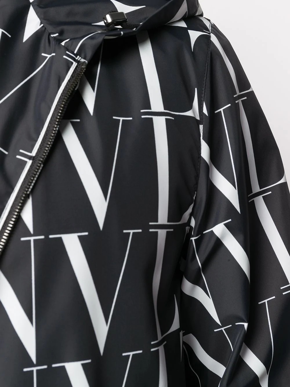 VLTN print hooded jacket - 5