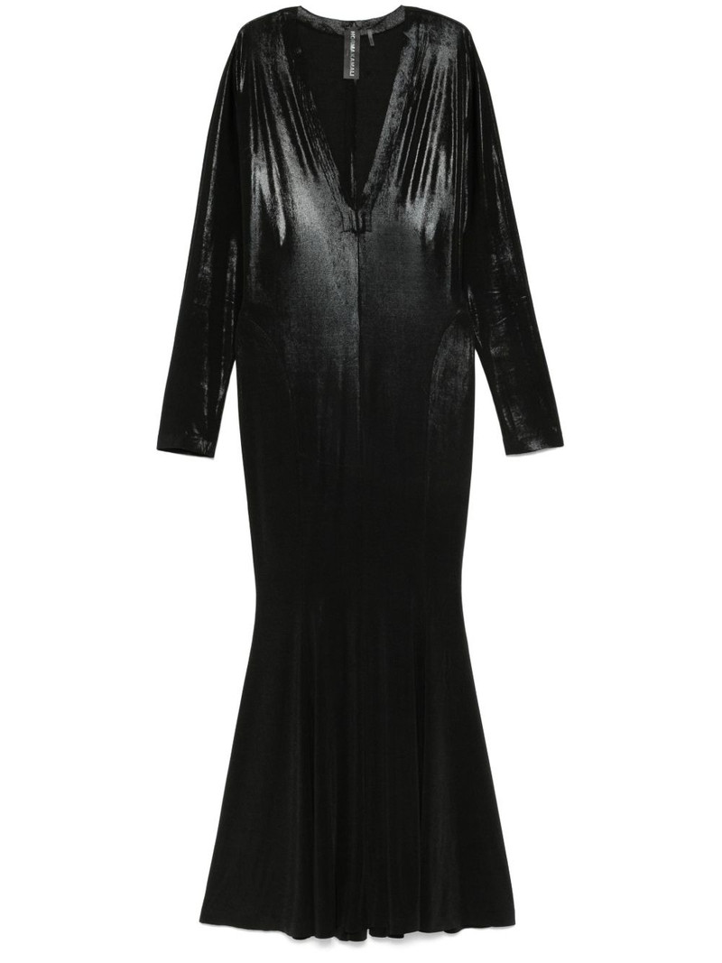 V-neck fishtail dress 1