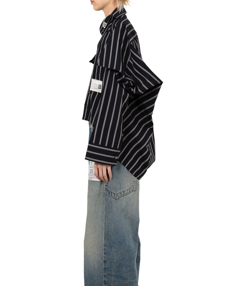 Asymmetric Stripe Shirt 13