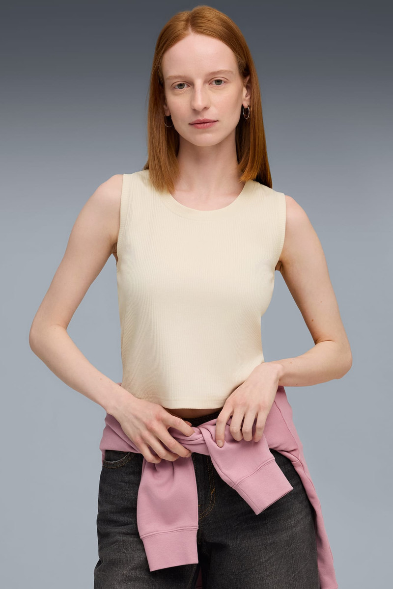 PUMA PUMA Elevated Essentials Women's Ribbed Tank Top outlook